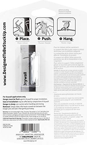 Image of High and Mighty Picture Hanger 20 lb 2 Piece 515300