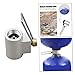 Whyzsjnclg Camping Gas Tank Adapter Gas Cylinder Refill Adapter Propane Tank Outdoor for Camping Appliances Grey