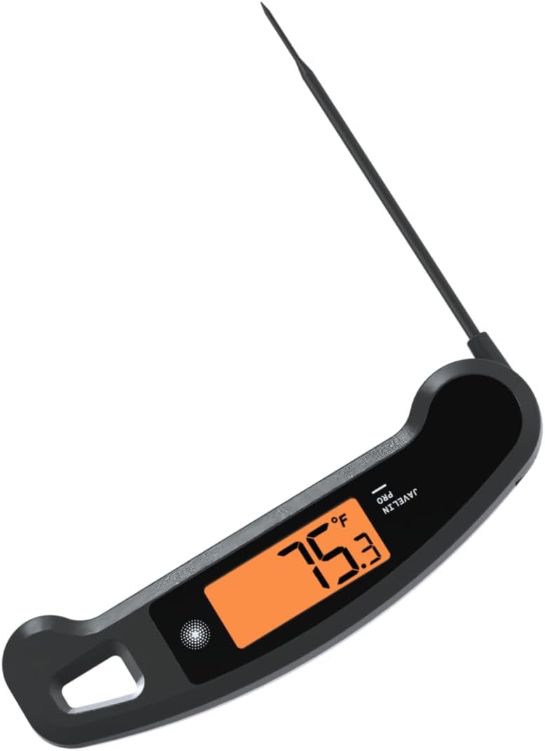 Lavatools Javelin® PRO Duo Ultra-Fast 2-Second Professional Digital Instant Read Meat Thermometer for Grill and Cooking, Auto-Rotating Backlit Display, IP65 Water Resistant – Ink