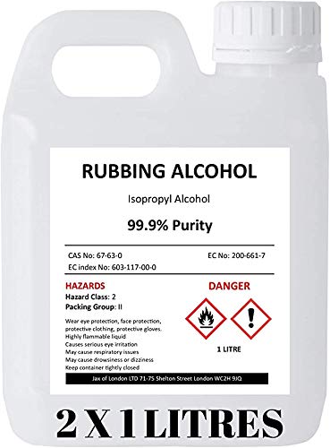 Jax of London IPA First Aid Antiseptic 99.9% Rubbing Alcohol - 2 Litre