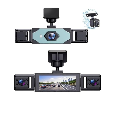 Dash Camera for Car Dash Cam Front Rear Left Right 4-Channel Dashcam 2K Full HD, 360° All-Round...