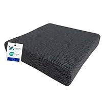 Sitzkissen Orthopädisch Memory Foam + HR-Schaum 42x42x8cm - Orthopädisches sitzkissen, Dekubitus sitzkissen Rollstuhl sitzkissen - Waschbarer Bezug | Valentia Medical