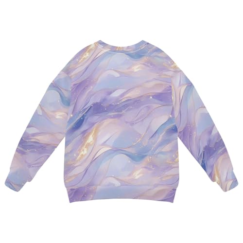 JUNZAN Liquid Purple Little Boys Sweatshirt Hoodie Crewneck Sweatshirts for Boys Sports 4T2