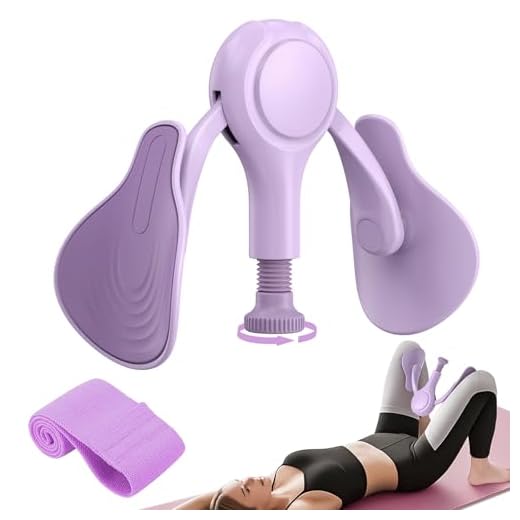 Ejercitador de Muslos y Suelo Pélvico para Mujeres Máquina de Ejercicio Interno de Piernas con Banda de Resistencia Kegel Trainer Tonificador de Glúteos y Musculatura Abdominal para Casa