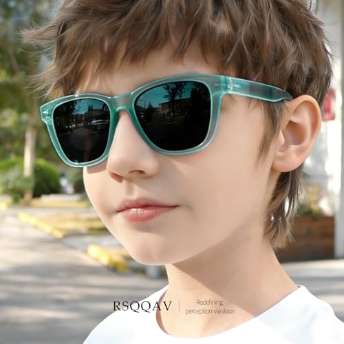 Image of Kids Polarized Sunglasses for Girls Boys UV400 Protection Classic Fashion sun Glasses Lightweight Material Age 3-10