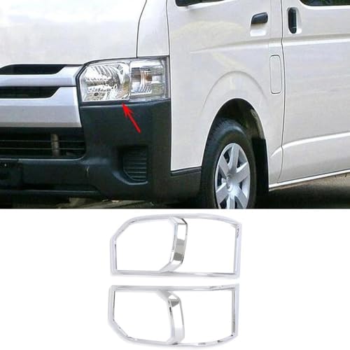 Garniture couvercle lampe frontale chromée Toyota Hiace - 2