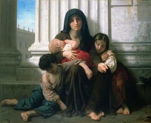 Affiche Arts Repos Bouguereau Toile pour Habiller un Grand Mur