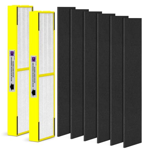 Image of 2 Sets Upgraded FLT5000 H13 True HEPA Replacement Filter C Replacement Compatible with AC5000 AC5000E, AC5250PT, AC5300B, AC5350B, CDAP5500, AP2800CA, BXAP250 and IAP-GG-125 Air Cleaner Purifier