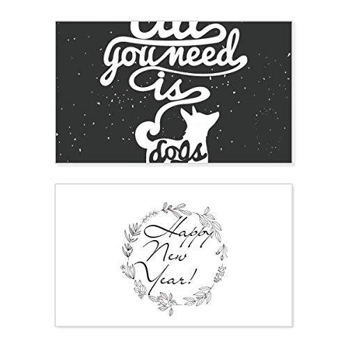 Tarjeta conmemorativa de año nuevo para regalar un emotivo mensaje de buenos deseos