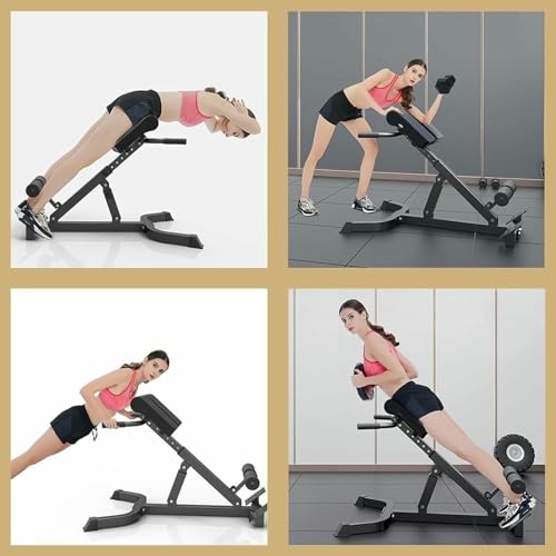 Sedia romana pieghevole, panca per iperestensione, regolabile, per palestra domestica, allenamento e allenamento della forza
