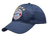 FC Bayern München Basecap Kinder Navy - Logo 5 Sterne - Kids Cap Schildmütze Kappe FCB
