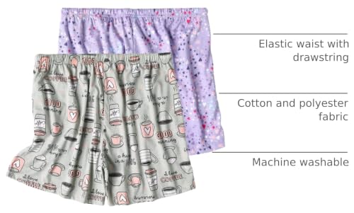 Image of ENJOYNIGHT Women Pajama Shorts Cotton Lounge Bottoms Sleep Shorts with Drawstring & Pockets