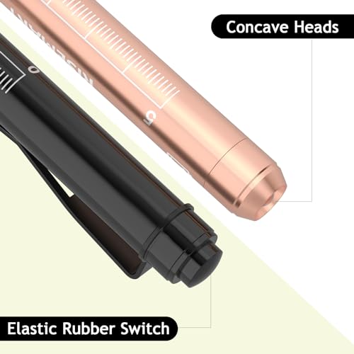 RISEMART 6 Stück Diagnostikleuchte Pupillenleuchte Wiederverwendbare LED Stiftlampe mit Taschenclip alsr Krankenschwestern Ärzte Schüler Stiftlicht (NEW 6 Stück)