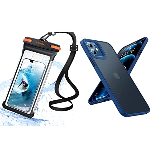 TORRAS Waterproof Phone Pouch + iPhone 12/12 Pro Case