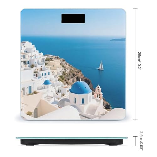 Báscula digital VTCTOASY Santorini para baño 400 lb miniatura 2