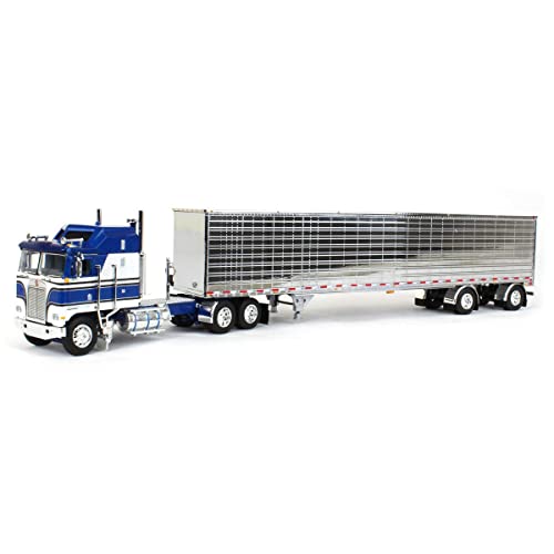 Kenworth K100 Aerodyne Long Frame con Trailer cromado miniatura 1