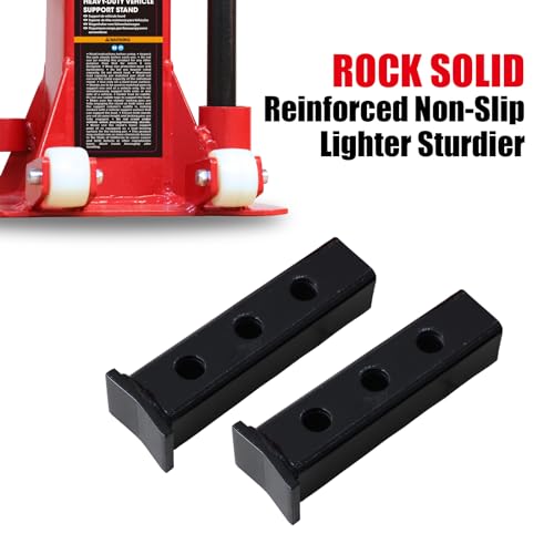Image of Torin ATZ70006PB Heavy Duty Jack Stands: Pin Style Jack Stand with 2 Casters and Handle, Easily Portable Car Stand for Car SUV, Truck and Pick Up, 7 Ton (14,000 lb) Capacity, Red