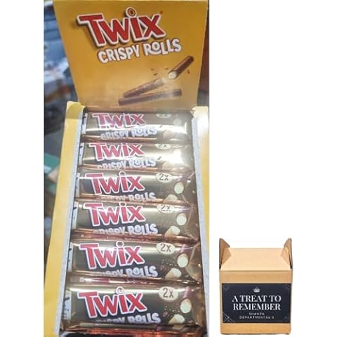 Twix Chocolate & Caramel Crispy Rolls 24 Pack Cover