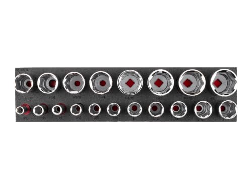 Image of TEKTON 1 /2 Inch Drive 6-Point Socket Set, 19-Piece | SHD92802