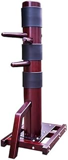 AugustaPro Wing Chun Wooden Dummy Mook Yan Jong - Traditional IP Man Wooden Dummy with Complimentary Striking Protective Pads DS009