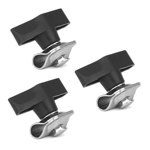 ThtRht 3個パック ブームアーム スクリューマウントボルトブラケット 交換用クランプファスナー マイクアームスタンドマイクアームシザーマイクスタンドデスクマイクスタンドスタジオアーム用締め付けノブ付き