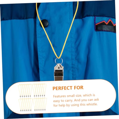 24 silbatos de seguridad con cordón para deportes y camping miniatura 6