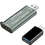 1080p 60fps Video Capture Card,HD Record Audio Grabber for Gaming Streaming,Compatible with Nintendo...