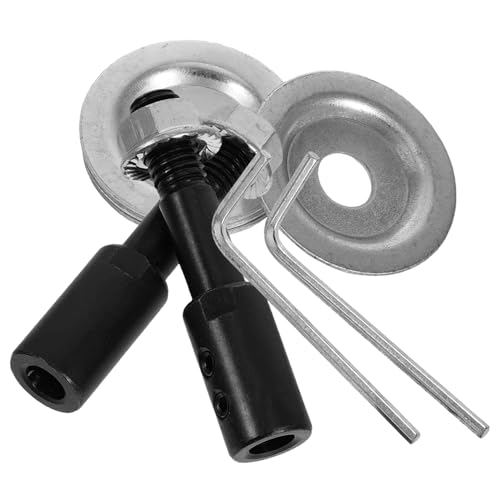 BELLIFFY 2 juegos Adaptador de Eje para Esmeril con Varillas de Molienda y Ruedas de Pulido Accesorio para Amoladora de Banco Compatible con Motor Acero Duradero para Precisión y