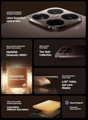 Xiaomi 15T PRO Ai 5G (Compatible with Tmobile Mint Tello & Global) (512GB + 12GB) NFC Global ROM Unlocked 50MP Triple Pro Leica Cam eSIM 6.83" 144Mhz Model 2506BPN68G Liberado (Gray) - Image 3