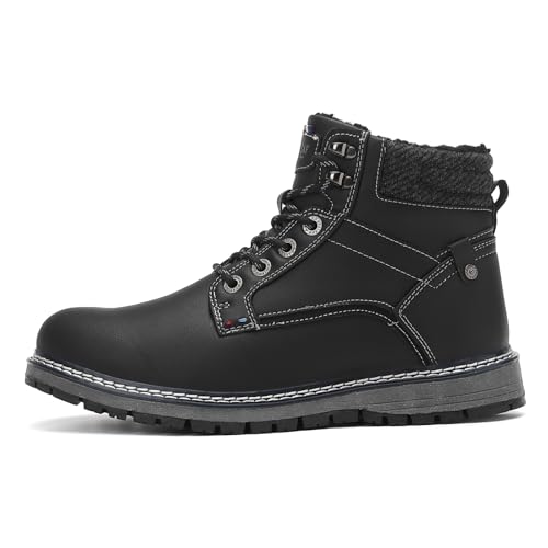 Mens Snow Boots Warm Winter Boots Non Slip Outdoor Fur Lined Shoes2