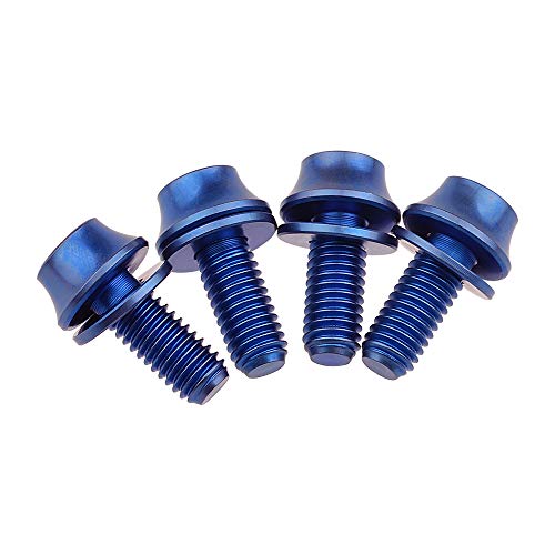 Image of Titanium M5x12mm with Washer Bicycle Water Bottle Cage Bolt 4 Pack