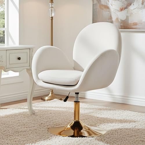 chairus Chaise Fauteuil en Velours Ergonomique Pivotant Chaise Rembourrée de Vanité Hauteur...