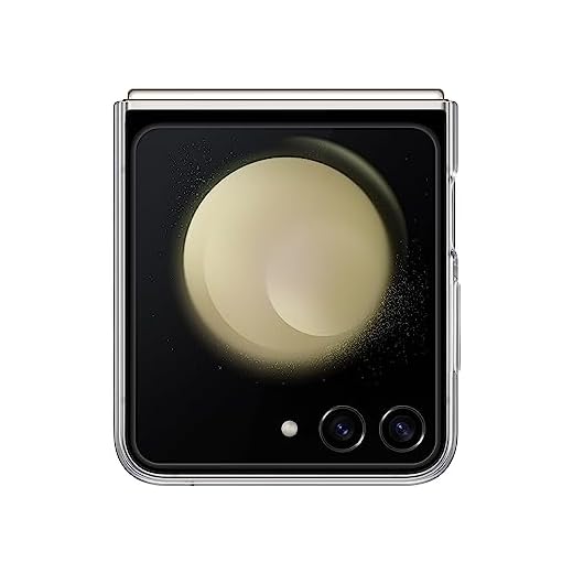 SAMSUNG Capa para celular Galaxy Z Flip5 FlipSuit, capa protetora transparente com cartões interativos intercambiáveis para combinar com a tela, versão dos EUA, EF-ZF731CTEGUS, transparente