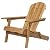 Christopher Knight Home Hanlee Folding Wood Adirondack Chair, Natural Stained Twin