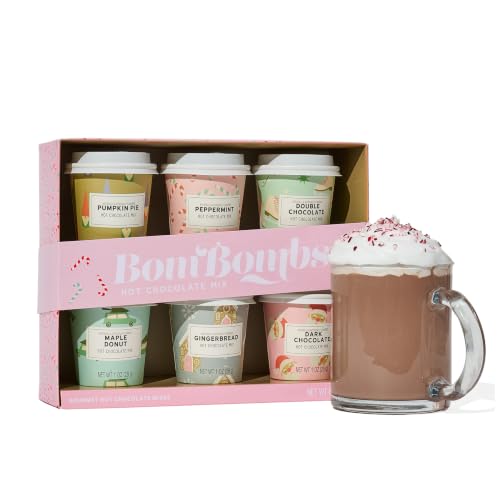BomBombs Holiday Mini Hot Chocolate Gift Set, Set of 6