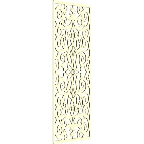 Image of Buel Decorative Pierced Fretwork Wood Wall Panels, 31 3 /8 inchW x 79 3 /8 inchH x 3 /8 inchT, Alder