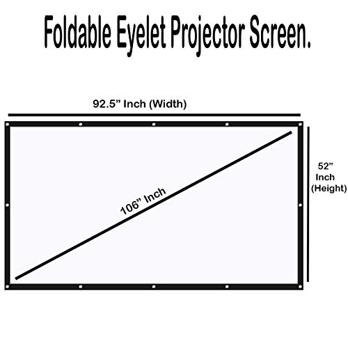 Spline 106" Foldable Projector Screen (16:9, Polyester) — view 2