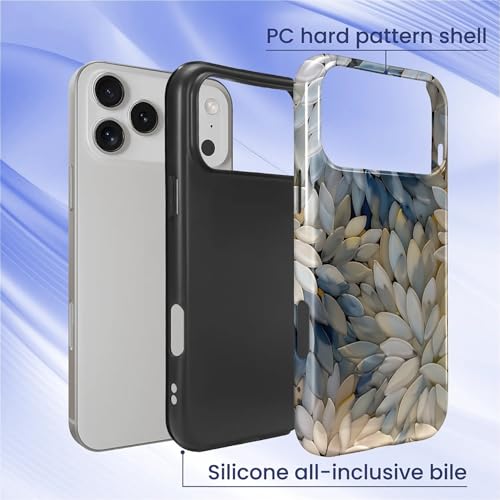 Coque iPhone DDD Pro Max anti-rayures givrée fleur émaillée