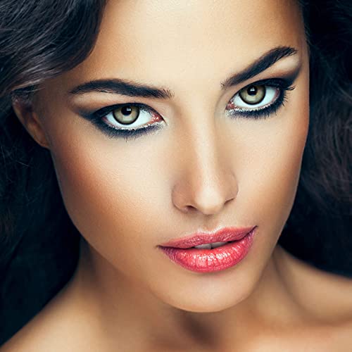 Lentilles vert clair pour cosplay et maquillage de fête, 2 lentilles de contact annuelles