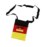 mit Reißverschluss HAAC Fan Tasche Brustbeutel Fahne Deutschland Fußball 2018