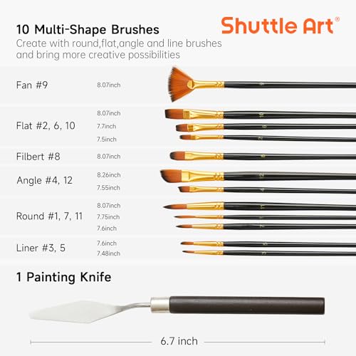 Shuttle-Art-Acrylic-Painting-Set-59-Pack-Professional-Painting-Supplies-with-Wood-Tabletop-Easel-30-Colors-Acrylic-Paint-Canvas-Brushes-Palette-Complete-Painting-Kit-for-Kids-Adults-Artists