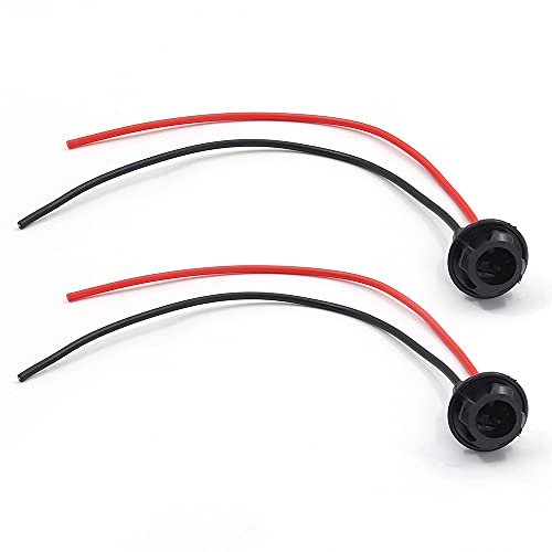 Biqing 2PCS Porte Ampoule T10 W5W 194 168 DC 12V Support de Douille d'Ampoule de Voiture Porte-Lampe Connecteur d'Extension pour Feux de Stationnement/Feux Latéraux/Feux de Plaque d'immatriculation Cover