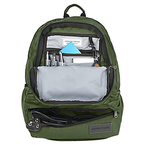 Image of URBAN TRIBE Havana Laptop Backpack Medium Size For Men & Women | Laptop Bag 15.6 Inch | Office Work /Casual /College /Travel Bag | Olive, 27L