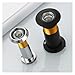 Peep Holes for Door 10-Piece Anti-Slip HD Cat-Eye Door Camera Hardware Tools Home(Black-16mm)