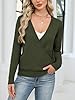 softome Womens Fall Wrap Top Long Sleeve Sweater V... #3
