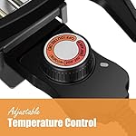 Techwood 1600W Electric Indoor/Outdoor Grill - 15-Serving Removable Stand BBQ with Double Layer Design for Countertops (Black) - Image 5