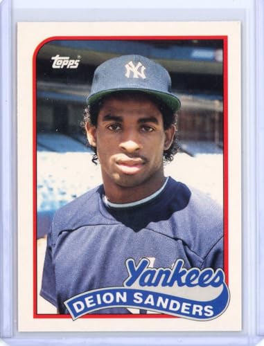 Vintage 1989 Topps Traded Deion Sanders 110T Rookie RC Baseball Card