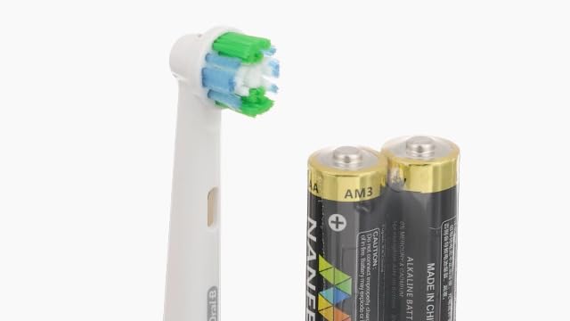 Bild 4 - Oral-B Pro Battery Toothbrush, Precision Clean Toothbrush Head, Plaque Remover For Teeth, 2 Batteries Included, Black