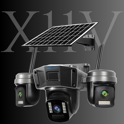 Image of XUGA-Cybernautt Series X11V 12MP PTZ Dual Solar 4G Sim Outdoor CCTV Camera | Color Night Vision | Motion Detection | Water Proof | 2 Way Talk | Use Air-tel 4G Sim