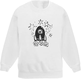 Azeeda 'Space Rocket' Kid's Sweatshirt/Jumper (7-8 Years) (KW00031803)